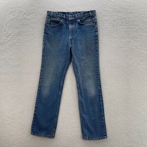 Vintage Levis 517 Jeans Mens 34x32 (FITS 32x30) Blue 80s Bootcut Faded USA Made